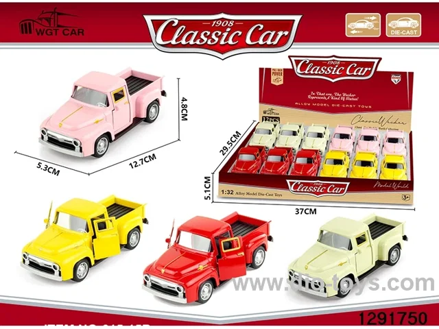 1:32 pull back metal car 12pcs in display box
