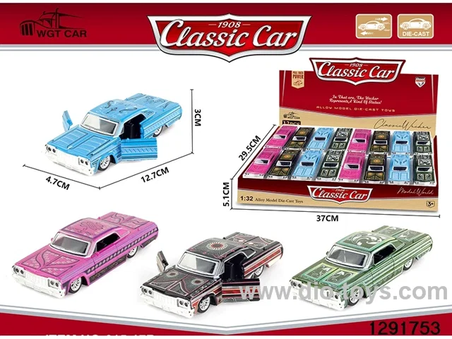 1:32 pull back metal car 12pcs in display box