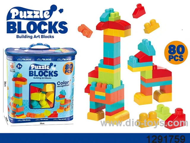 building block in color box