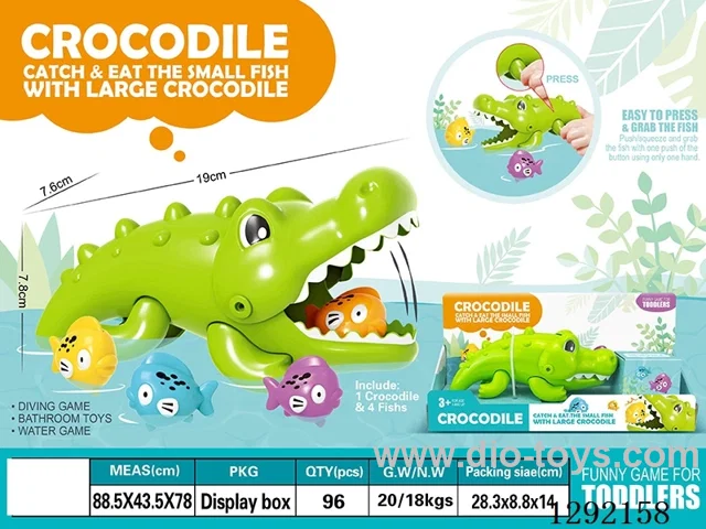 Crocodile Eats Little Fish Bath Toy