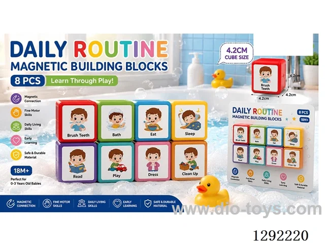 Daily Habits Series – 4.2cm Magnetic Blocks, 8PCS