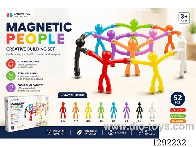 Magnetic Sticker Stick Figures (52PCS)