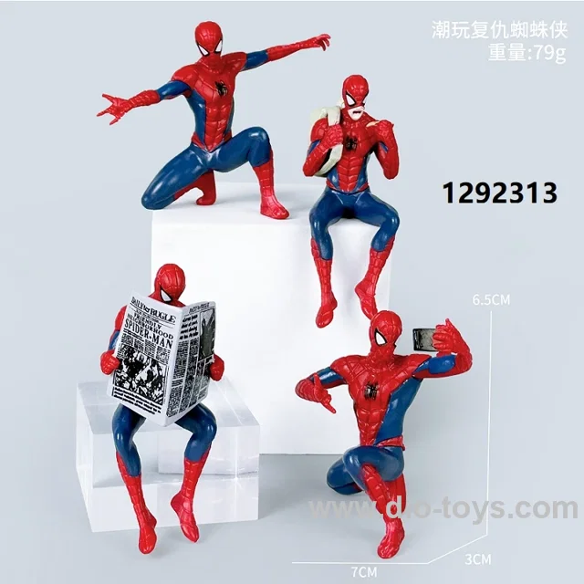 Advenger figure- Spiderman 4 styles in opp bag