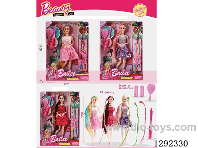11-inch 11-Joint Solid-Body Barbie set 3 mixed