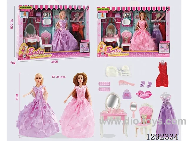 11.5 inch Barbie set 2 mixed