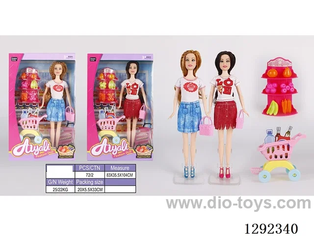 11.5 inch Barbie set 2 mixed