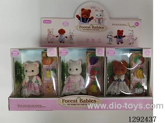 Forest Babies Scene Series 12PCS 3 mixed