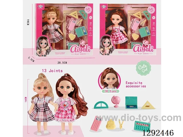 6-Inch 13-Joint Solid-Body Doll Set 2 mixed