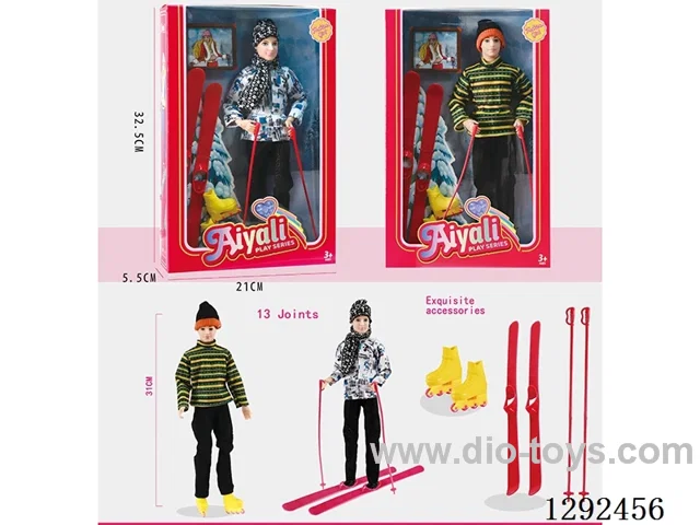 11-inch 11-Joint Solid-Body Doll Set, 2 Mixed
