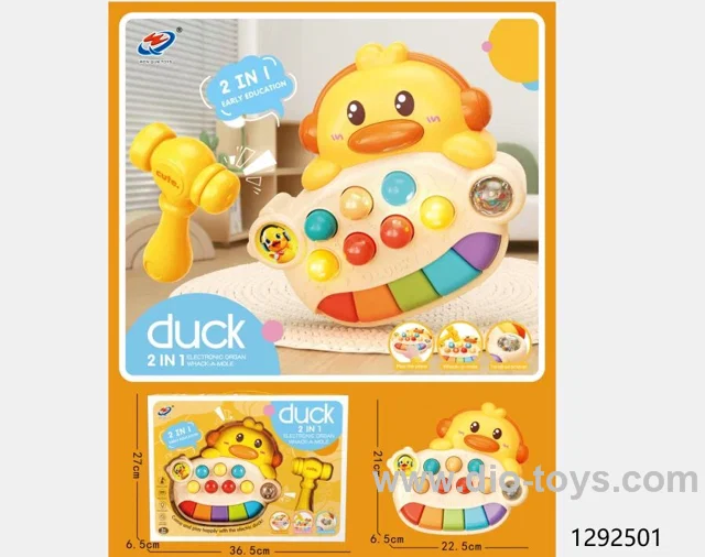 2-in-1 electronic keyboard/whack-a-mole