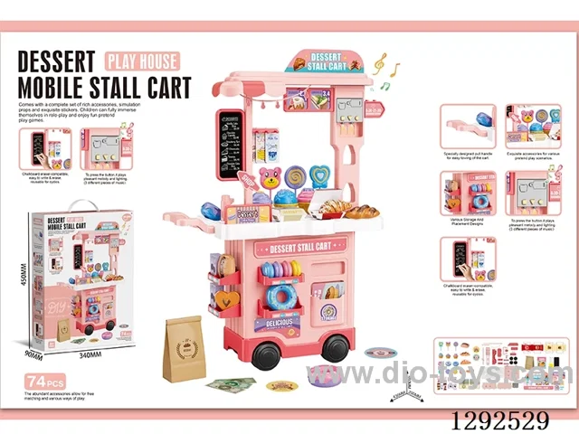 2-in-1 Dessert Cart  W L/M + Writing Board (74PCS)