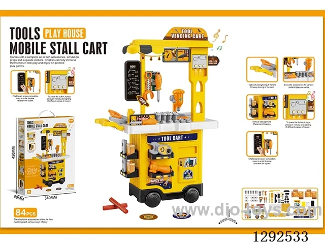2-in-1 Tool Cart  W L/M + Writing Board (84PCS)