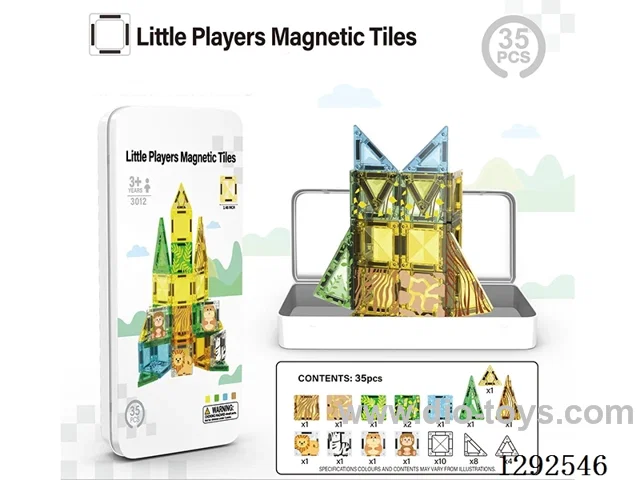 3.75CM Magnetic Tiles, 35PCS