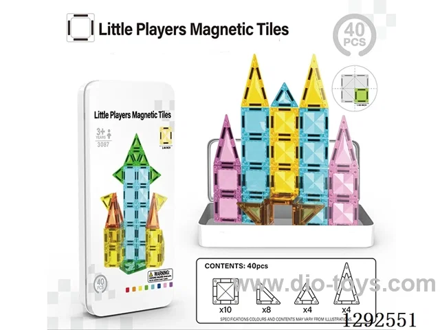 3.75CM Magnetic Tiles, 40PCS