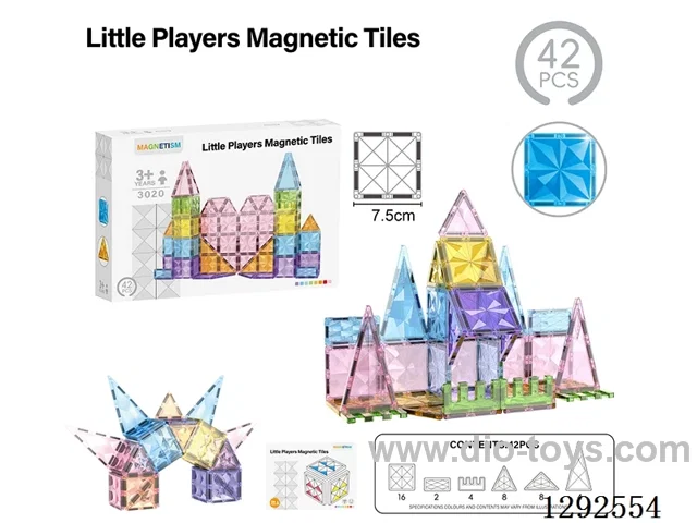 7.5CM Magnetic Tiles, Star Diamond, 42PCS