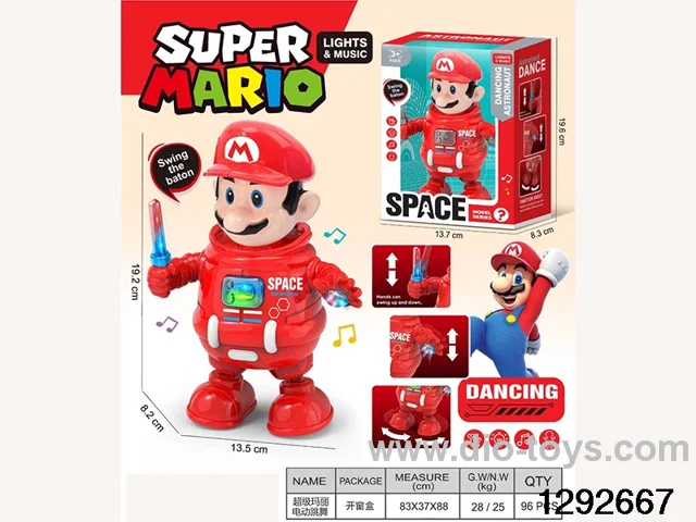 Mario Electric Sound and Light Dancing Robot