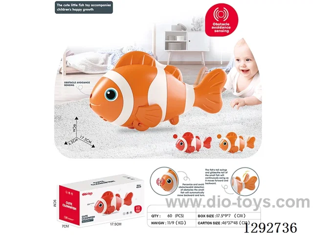 Obstacle-Avoiding Clownfish (Lithium-Ion Battery Version) 2 colors