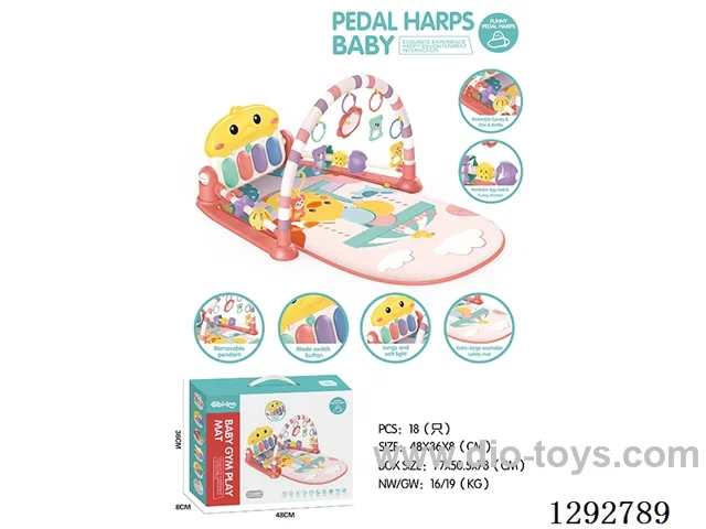 Duck Pedal Piano Exercise Frame (Red) (with safety rails)