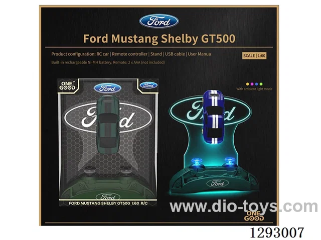 1:60 4ch authorized Ford mustang (2.4g) with light included battery 2 colors.