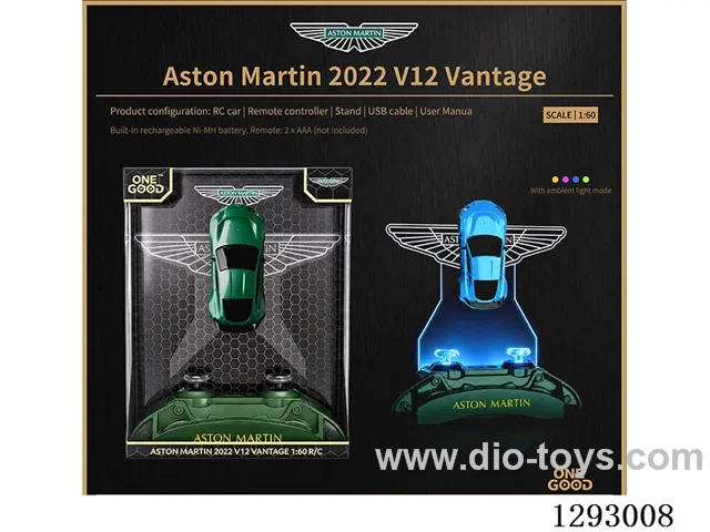 1:60 4ch authorized Aston Martin v12 (2.4g) with light included battery 2 colors.