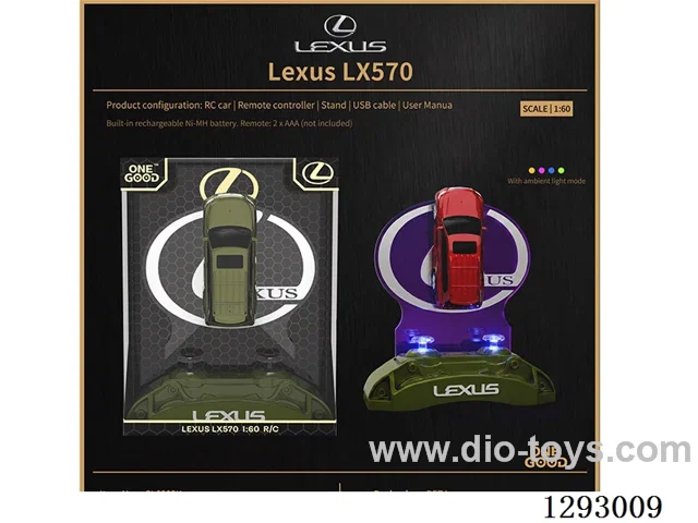 1:60 4ch authorized Toyota Lexus (2.4g) with light included battery 2 colors.