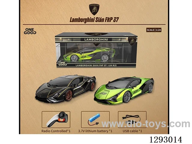 1:24 4ch authorized Lamborghini Sian (2.4g) with light included battery 2 colors.