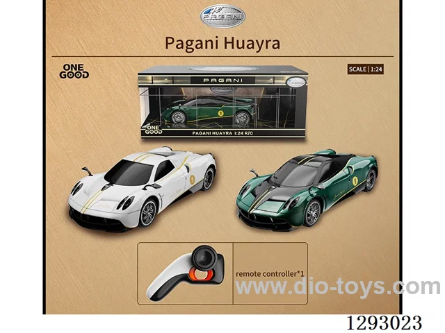 1:24 4ch authorized remote control of plastic pagani (2.4g) with light not included battery 2 colors.