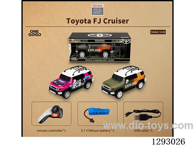 1:24 4ch authorized remote control of Toyota Cool Road Ze (2.4g) with light included battery 2 colors.