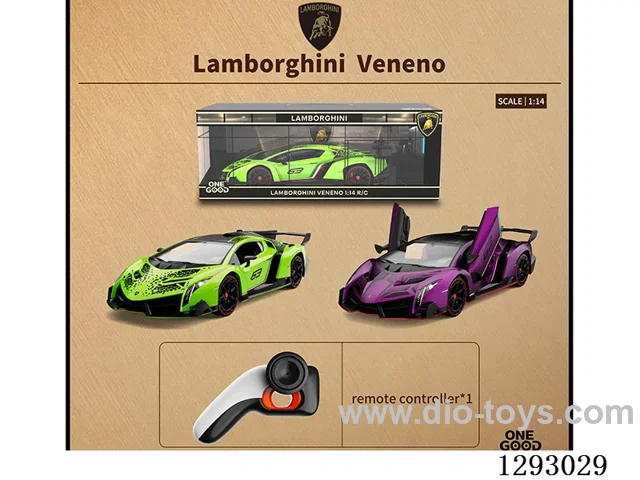 1:14 4ch authorized remote control of Lamborghini Veneno (2.4g) with light not included battery 2 colors.