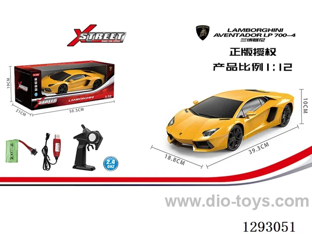 1:12 2.4G Lamborghini Aventador LP700-4 (Officially Licensed) with Light included battery