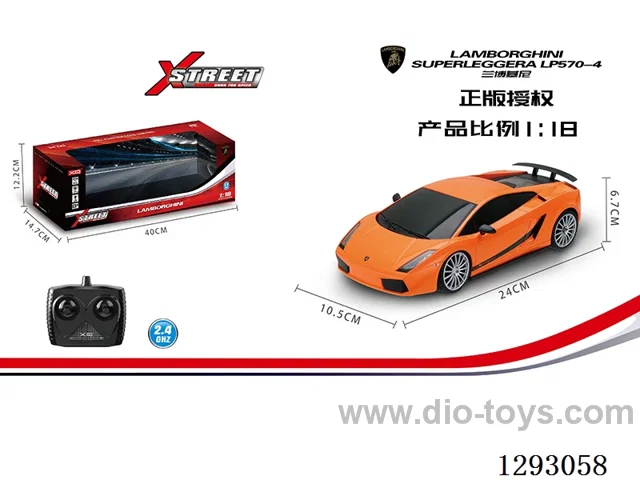 1:18 2.4G Lamborghini LP570-4 Supercar (Officially Licensed) with light not included battery