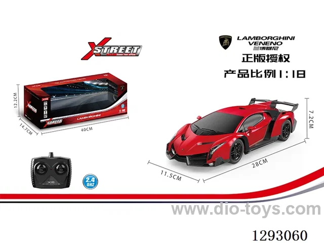 1:18 2.4G Lamborghini Venom (Officially Licensed) with light not included battery