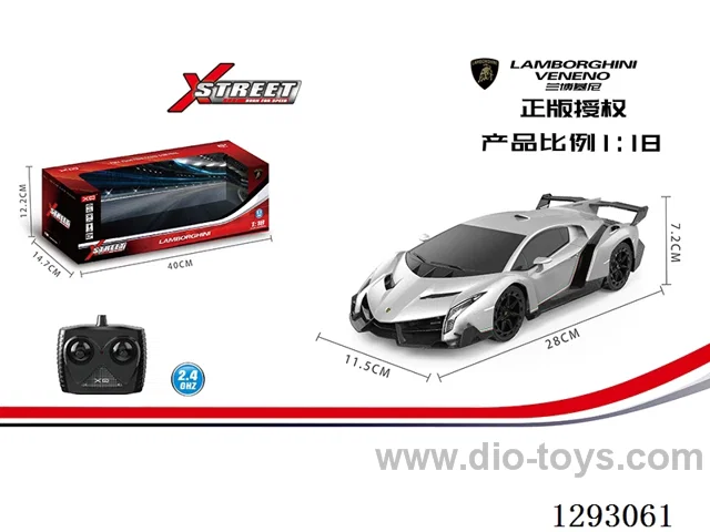 1:18 2.4G Lamborghini Venom (Officially Licensed) with light not included battery
