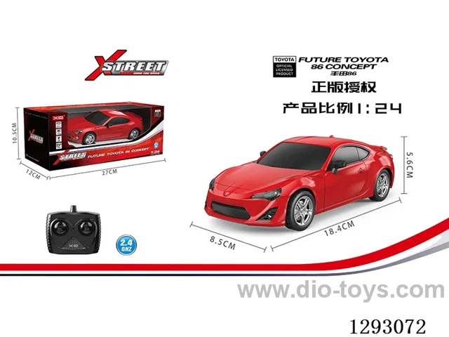 1:24 2.4G Toyota 86 (Officially Licensed) with light not included battery