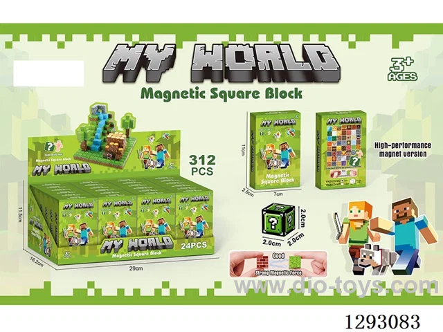 2cm Magnetic Building Blocks, 24 Boxes / 312PCS