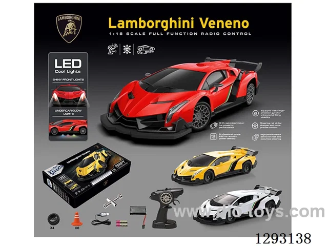 1:18 RC Car Lamborghini Venom Drift included battery