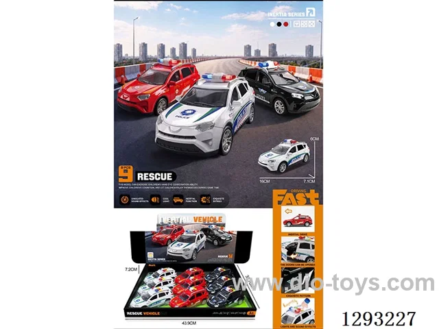 inertia car 9PCS W L/M included battery 3 colors