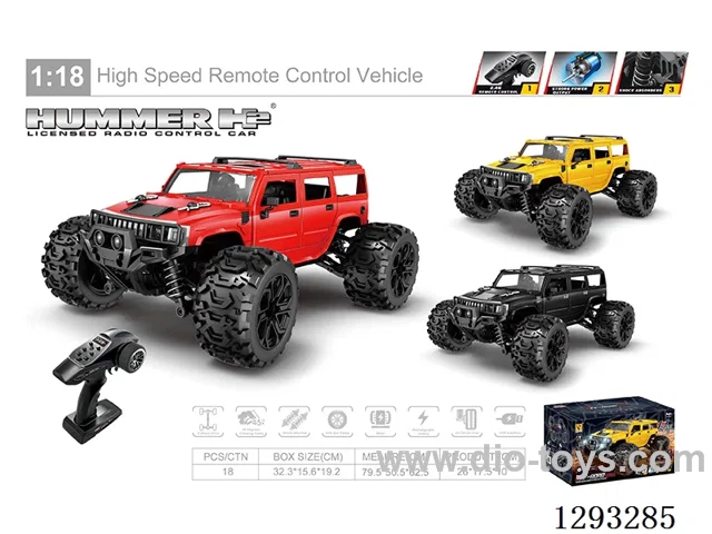 1:18 2.4G RC High-Speed Car with 380 Motor (Fast)