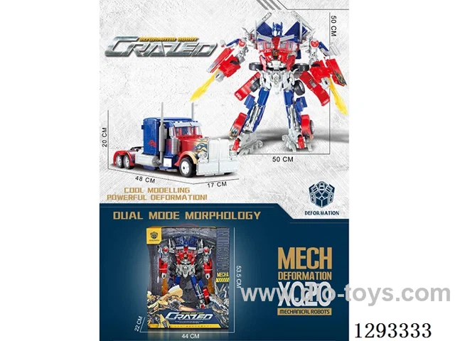 Extra-Large Tractor-Trailer Transformable Toys