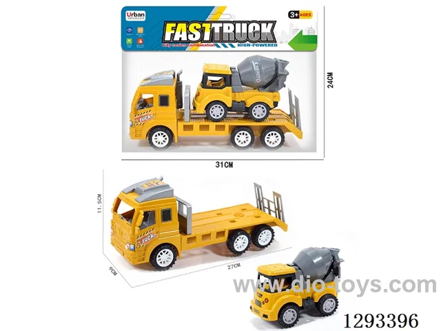Inertia Tractor + Free Wheel Mixer Truck