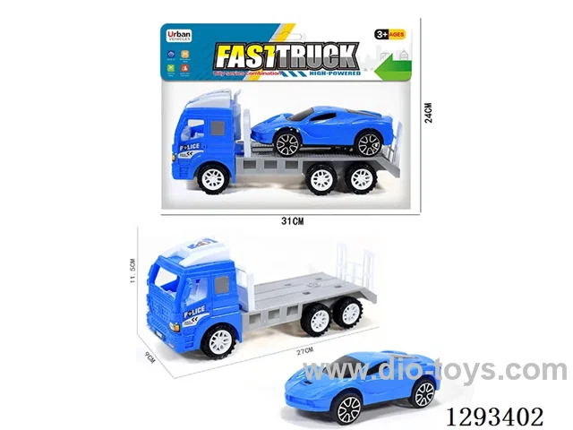 Inertia Police Car Tractor + Inertia Sports Car