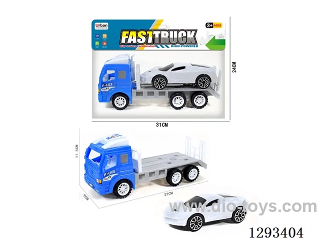 Inertia Police Car Tractor + Inertia Sports Car