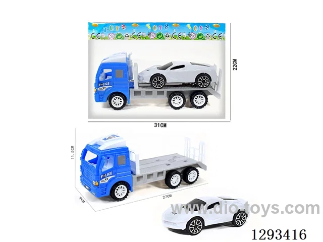 Inertial Police Car Tractor + Inertial Sports Car