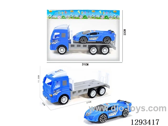 Inertial Police Car Tractor + Inertial Sports Car