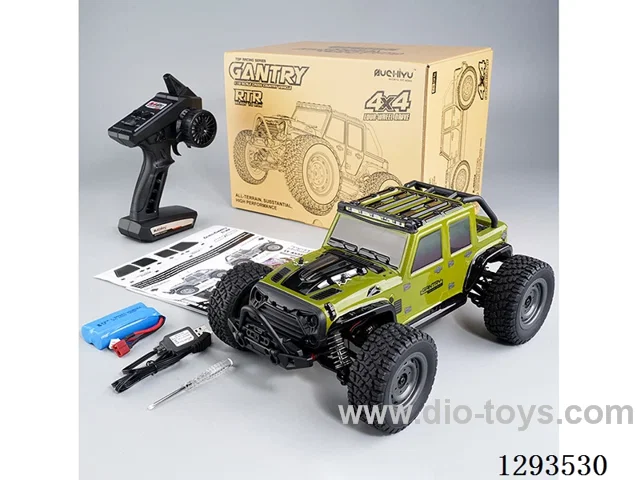 1:16 Electric 4WD Off-Road Car (Jeep) with Lights, Included Battery
