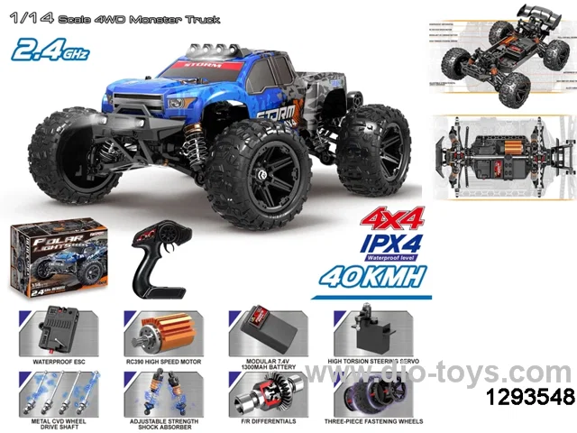1:14 STORMX high speed rc car(40km/h,blue)