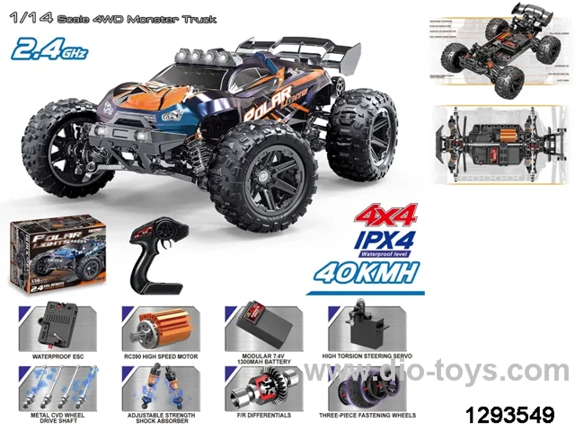 1:14 high speed rc car (40km/h,orange)