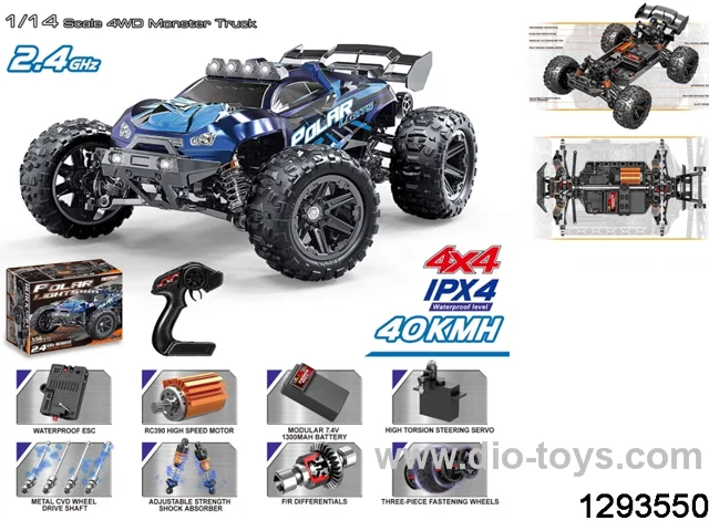 1:14 high speed rc car (40km/h,blue)