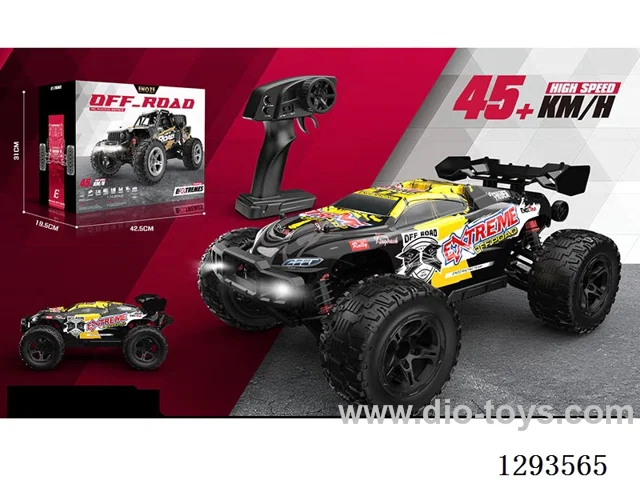 1:10 Full-Scale Brushed High-Speed Car: Green/Yellow