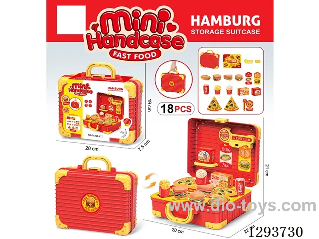 Hamburger Storage Handbag 18PCS